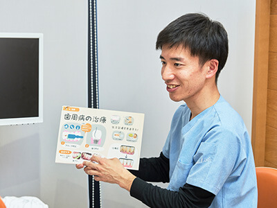 虫歯・歯周病のなりやすさを調べるを表す画像